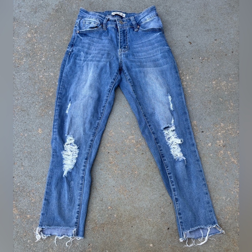 Hammer Classic Blue Distressed Skinny Jeans